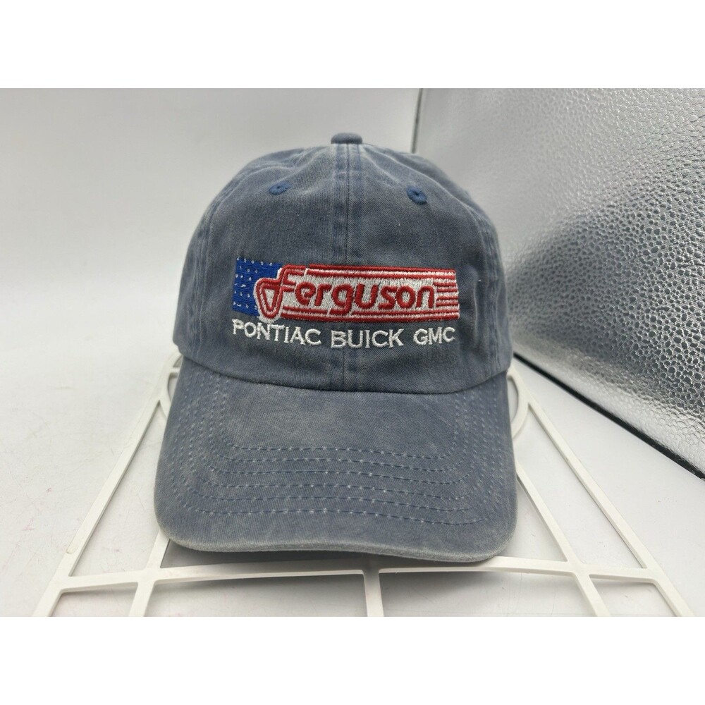 Ferguson Pontiac Buick GMC Hat Port Authority Blue Flag Strapback Cap